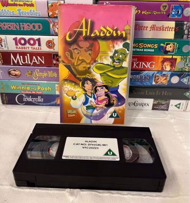 صورة شريط فيديو انجليزي  aladdin