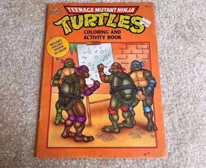 Picture of دفتر تلوين سلاحف النينجا قديم ١٩٩٠