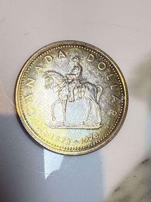 صورة ‎عملة كندية تذكارية فئة دولار واحد (1973)، فضة 