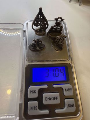 صورة 4 اختام انتيك من الفضه جميعهم اسماء عربيه وزن 31 g