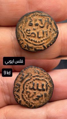 صورة فلس ايوبي قديم بحاله جيده 