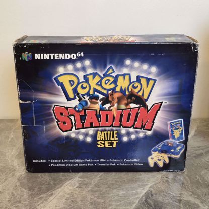 Picture of Nintendo 64 Pokémon console, boxed, in excellent condition, clean and working, Kuwait electricity.